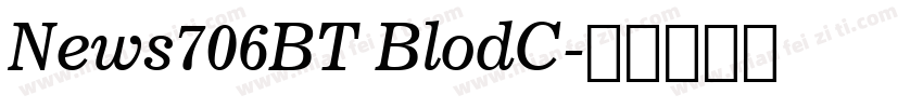 News706BT BlodC字体转换